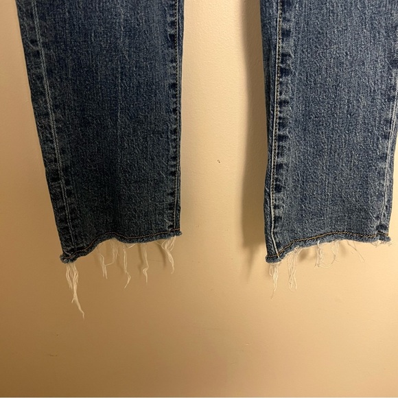 Anthropologie PILCRO The Vintage Straight Jeans Size 25 Distressed Frayed Boho - Picture 8 of 14